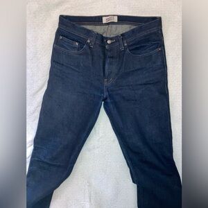Naked and Famous Men's Dark Blue Jeans Size 34 x 32